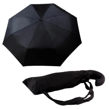 J Saplı Tam Otomatik Şemsiye (Siyah)